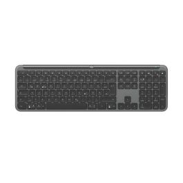 Logitech K950 Teclado Inalámbrico Signature Slim Multi-dispositivo Silencioso, Teclas Personalizables, Compatible Windows Mac iOS Android