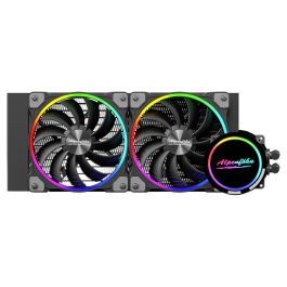 Alpenföhn Gletscherwasser 240 High Speed - Sistema de Refrigeración Líquida AIO, Radiador 240mm, Flujo de Aire 132.4 m³/h, Iluminación LED Multicolor, 84000000181