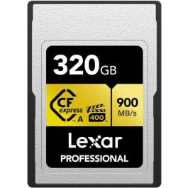 Lexar 320Gb Professional Cfexpress Type A Card Gold Serie, Up To 900Mb/S Read 800Mb/S Write. Vpg 400