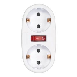 Adaptador 2 tomas schuko frontal con interruptor, 16 a 250 v~, blanco Precio: 3.577365. SKU: B1DGYWEL5Y