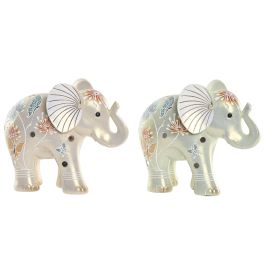 DKD Home Decor Figura Colonial de Elefante Resina Verde Beige 9.5 x 15.5 x 18.5 cm (4 Unidades) Precio: 50.79000047. SKU: B122B29S25