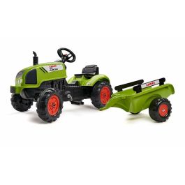 Tractor de pedales FALK Claas con remolque