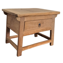 Mesita De Noche Item Home DKD Home Decor Natural 50 x 50 x 60 cm Mesita De Noche Item Home DKD Home Decor Natural 50 x 50 x 60 cm