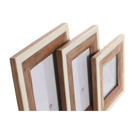 Marco Foto Colonial DKD Home Decor Natural Blanco 2 x 24 x 19 cm Set de 3 Marco Foto Colonial DKD Home Decor Natural Blanco 2 x 24 x 19 cm Set de 3