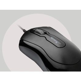 Kensington Ratón Óptico 800 DPI Negro Ergonómico USB