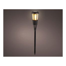 Lumineo Estaca solar efecto mimbre color negro con 12 leds - 61x10cm Lumineo Estaca solar efecto mimbre color negro con 12 leds - 61x10cm