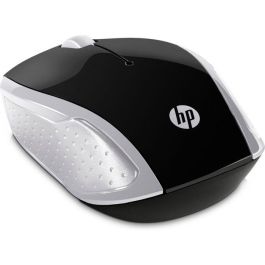 HP Ratón Inalámbrico 200 Pike Silver. Diseño Ambidextro Cómodo para Ambas Manos. Ratón Asequible para PC y Portátil