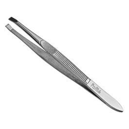 Eurostil Punta recta cromada pinza de depilar 9cm Precio: 1.88999943. SKU: S4255866