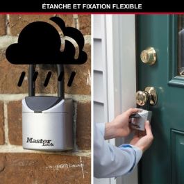 Master Lock 5406EURD Mini Caja de Seguridad Portátil para 2 Llaves con Asa y Combinación de 3 Dígitos, Cuerpo Metálico Resistente Master Lock 5406EURD Mini Caja de Seguridad Portátil para 2 Llaves con Asa y Combinación de 3 Dígitos, Cuerpo Metálico Resistente