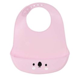 Safta Babero de Silicona Koala Pink Fácil Limpieza Apto Lavavajillas