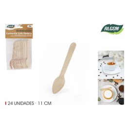Set de 24 cucharas de café de madera Algon 11 cm (36 Cajas) Precio: 23.78999997. SKU: B1JYEVQTKM