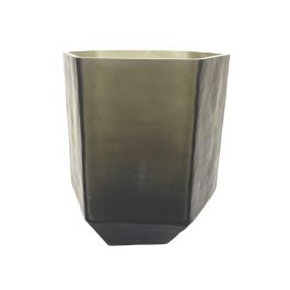DKD Home Decor Jarrón Moderno de Cristal Gris Oscuro 18 x 22 x 18 cm Precio: 60.78999949. SKU: B12S8K2Q6Z