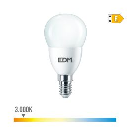 Bombilla esferica led e14 7w 806lm 3000k luz calida ø4,8x9,5cm edm