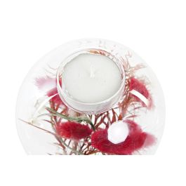 DKD Home Decor Portavela Beige Rojo 10 x 9 x 10 cm (4 Unidades)