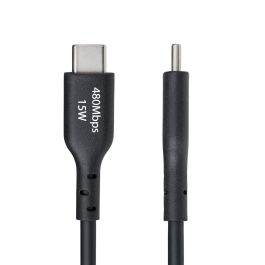 Cable USB Startech USB2AC15CMBK Negro