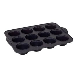 5Five Molde para 12 Muffins de Silicona Platino Antiadherente, Apto para Horno y Lavavajillas, 33 x 23.5 x 3.5 cm, Medida Muffin Ø6.5 cm, Color Gris Precio: 15.94999978. SKU: S7909891