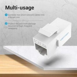 Vention VDD-B10-W Conector RJ45 UTP Categoría 5e para cables de red Ethernet y LAN - Pack de 5 unidades en color Blanco
