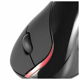 Ewent Ratón Vertical Ergonomico Ew3156 - 1000 dpi, 5 Botones, Diseño Cómodo para Mano y Muñeca