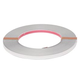 FBS Perfil Embellecedor Iana Para Decoración, Acabado Cromo, Ancho 10mm, Espesor 0,5mm, Rollo 25m, Curvable