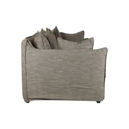 DKD Home Decor Sofá Horeca de Lino Arena 260x104x90 cm con 7 Cojines