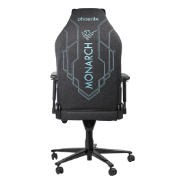 Phoenix Silla Gaming Monarch Tela Talla R, Silla Ergonómica con Soporte Lumbar y Reposacabezas Magnético, Ideal para Gaming y Oficina