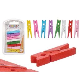 Set 8 Pinzas de Madera Multicolor Pincello - 7.5x12.5x2 cm (24 Unidades) Precio: 12.50000059. SKU: B12WGYBK74