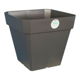 Maceta cuadrada de plástico RIVIERA Solilla - 49 x 49 x H 45 cm - 65 L - gris brillante Precio: 44.5000006. SKU: S7149250