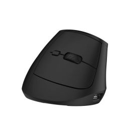 Ewent Ratón Inalámbrico Recargable EW3208 Negro - Conectividad Dual 2.4GHz/Bluetooth 5.1, 4000DPI Ajustable, Diseño Ergonómico