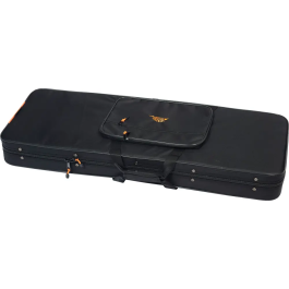 TOBAGO Funda Semirígida para Guitarra Eléctrica Negro Poliéster 600D Terciopelo