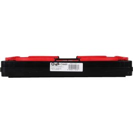 Inde Caja Plegable con Asas 16L Rojo/Negro 39x25.5x21 cm (10 Unidades)