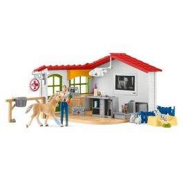 Schleich 42502 SCH342502 Gabinete veterinario con animales