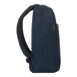 Targus Mochila GeoLite EcoSmart Essential para portátil de 15.6'' (39.62cm), Azul, Unisex, Compartimento para portátil, Resistente al agua