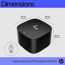 HP Docking Station Thunderbolt G4 120W Negro Thunderbolt 4 Puertos USB-C HDMI DisplayPort