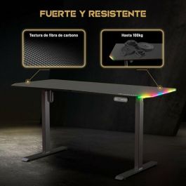 Mesa de Escritorio Forgeon Battleground Negro