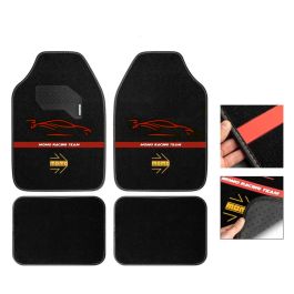 Set Completo 4 Piezas Alfombras Momo Universales Negro-Rojo MOMLCM4A7BR Set Completo 4 Piezas Alfombras Momo Universales Negro-Rojo MOMLCM4A7BR