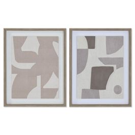 Cuadro Moderno DKD Home Decor Beige Gris 3 x 50 x 40 cm (2 Unidades) Precio: 39.49999988. SKU: B199KD87LD