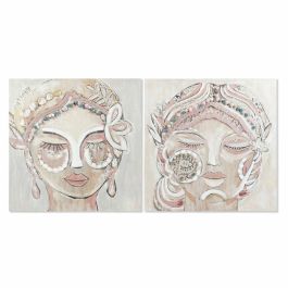 Cuadro Colonial DKD Home Decor Beige Gris 3.7 x 90 x 90 cm (2 Unidades) Precio: 81.55884. SKU: B1BZY2BL2M