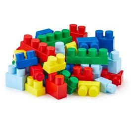Ecoiffier ABRICK Bloques de Construcción Apilables Grandes 50 Piezas para Niños Pequeños Bolsa Media Luna con Formas y Colores Variados Ecoiffier ABRICK Bloques de Construcción Apilables Grandes 50 Piezas para Niños Pequeños Bolsa Media Luna con Formas y Colores Variados