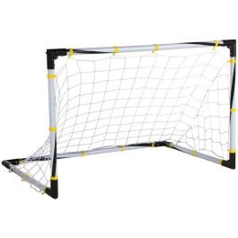 Color Baby Portería de Fútbol Plegable 90x59x59 cm con Balón e Hinchador de Plástico y Poliéster para Niños +3 Años