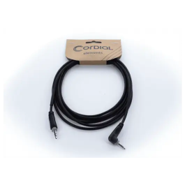Cordial Cable de Audio Minijack Estéreo Recto/Acodado 50 Cm