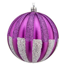 Bolas de Navidad Ø 10 cm 6 Unidades Morado Plateado PVC Precio: 6.50000021. SKU: B1AHWD3TK9