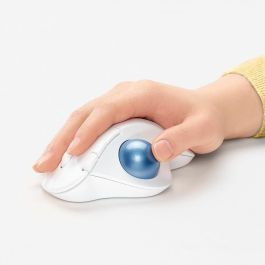 Logitech ERGO M575 Ratón Trackball Inalámbrico RF/Bluetooth, 2000 DPI, Blanco, Incluye Receptor Nano y Pilas, Para Mano Derecha