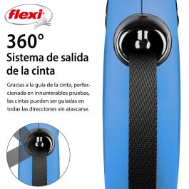 Flexi New Classic Correa para Perros L Cinta 5M Azul