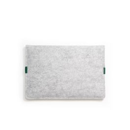 EKOMODO HR-004 Funda para Portátil y Tablet HAZI 33 cm (13") Ecológica Sostenible Diseño Minimalista Verde y Gris