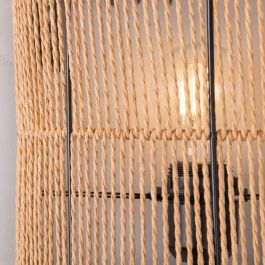 SKD-W1025 Aplique de Pared Mirpur Khas de Madera, Estilo Natural y Mediterráneo para Bombilla E27, para Salón, Comedor, Dormitorio
