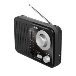 SPC Radio Portátil Valdi Negra AM/FM 4590N