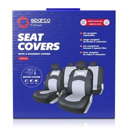 Abc SPCS402GR Juego de Fundas de Asiento 402 Intl Negras y Grises, 11 Piezas, Trasera Partida 1/3 + 2/3, Poliéster Abc SPCS402GR Juego de Fundas de Asiento 402 Intl Negras y Grises, 11 Piezas, Trasera Partida 1/3 + 2/3, Poliéster