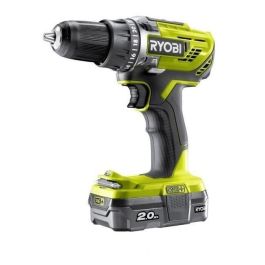 Ryobi Taladro Atornillador Inalámbrico 18V 2Ah, con Batería de Litio, Cargador 2A y Bolsa de Transporte, 2 Velocidades