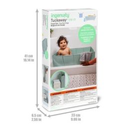 Ingenuity ING0074451172678 Bañera Plegable para Bebé Portátil con Forro Impermeable y Fácil de Limpiar