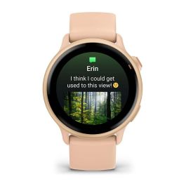 Garmin Vivoactive 6 Reloj Inteligente GPS, Pantalla AMOLED 1.2 pulgadas (42 mm), 390 x 390 Pixeles, Banda de Silicona Rosa, 8 GB, WiFi, 23 g